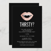 Einladung zum Halloween-Party - elegante Einladung (Vorne/Hinten)