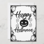 Einladung zum Halloween-Party mit Hexerei für Erwa (Rückseite)