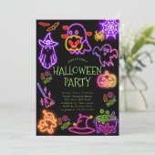 Einladung zum Halloween-Party niedliche Kostüme (Stehend Vorderseite)