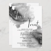 Einladung zum Halloween-Party - Trick oder Trete (Vorne/Hinten)