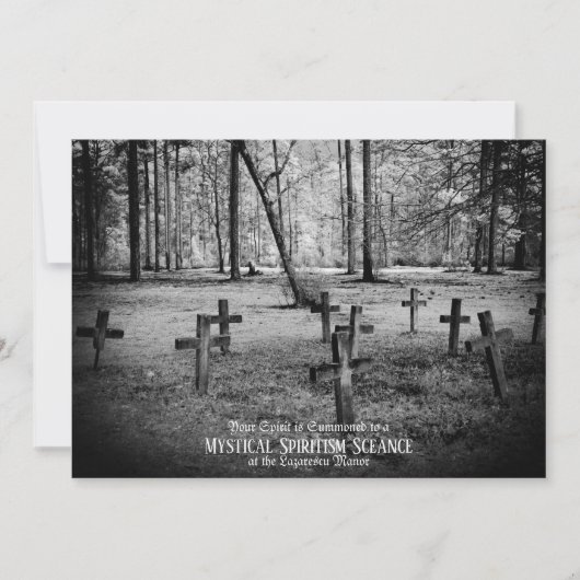 Einladung zum Halloween-Party Vintagen Fotos (Vorderseite)