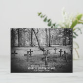 Einladung zum Halloween-Party Vintagen Fotos (Stehend Vorderseite)