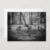 Einladung zum Halloween-Party Vintagen Fotos Postkarte (Vorne/Hinten)