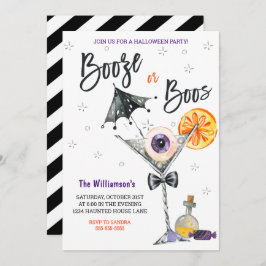Einladung zum Halloween-Party von Boo oder Booze