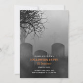 Einladung zum Halloween-Party von Chilling Grave" (Vorderseite)