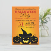 Einladung zum Halloween-Party von drei gewickten P (Stehend Vorderseite)