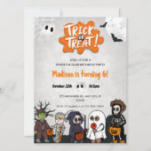 Einladung zum Halloween-Party von Kindern (Vorderseite)