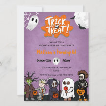 Einladung zum Halloween-Party von Kindern