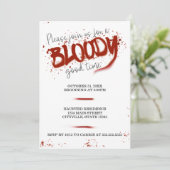 Einladung zum Halloween-Party zur guten Stunde (Stehend Vorderseite)