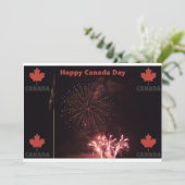 Einladung zum Happy Canada Day (Stehend Vorderseite)