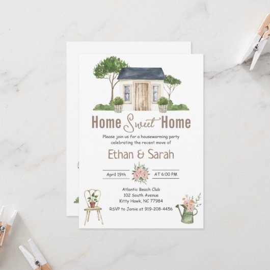 Einladung zum Haushalt (Vorderseite/Rückseite Beispiel)