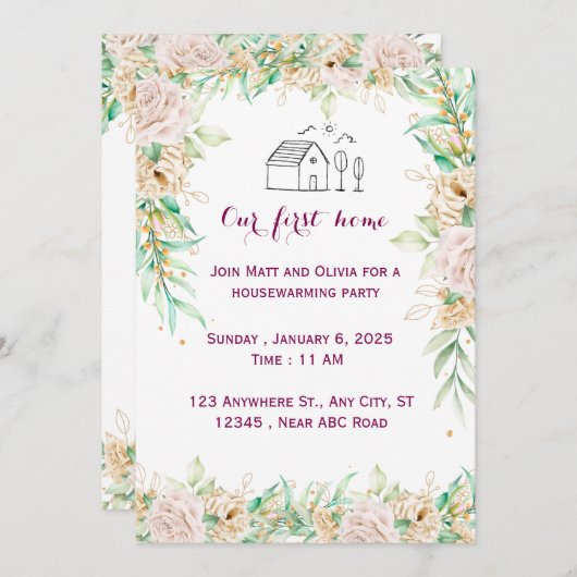 Einladung zum Haushalt (Vorne/Hinten)