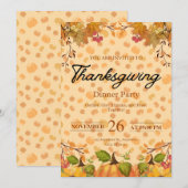 Einladung zum Herbst-Dankesfestessen (Vorne/Hinten)