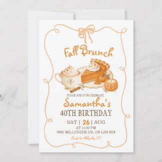Einladung zum Herbst-Geburtstagsbrunch