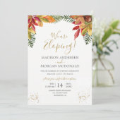 Einladung zum Herbst-Herbst-Herbst-Empfang (Stehend Vorderseite)