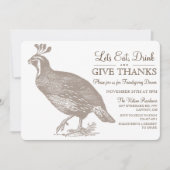 Einladung zum Herbst-Potluck-Friendsgiving (Vorderseite)