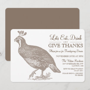 Einladung zum Herbst-Potluck-Friendsgiving