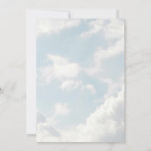 Einladung zum "Himmlischen Himmel blauer Wolken" (Rückseite)