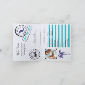 Einladung zum Hochzeitausweis nach Cancun Mexiko (Innenseite)