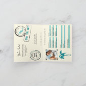 Einladung zum Hochzeitausweis nach Mexiko (Innenseite)