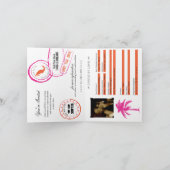 Einladung zum Hochzeitausweis nach Mexiko (Innenseite)