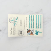 Einladung zum Hochzeitausweis nach Mexiko (Innenseite)