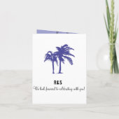 Einladung zum Hochzeitausweis nach Thailand (Rückseite)