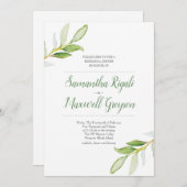 Einladung zum Hochzeitessen Probe (Vorne/Hinten)