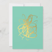 Einladung zum HochzeitGold-Effekt (Rückseite)