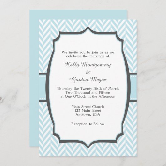 Einladung zum Hochzeitsauftakt (Vorne/Hinten)