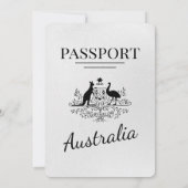 Einladung zum Hochzeitsausflug nach Weißaustralien (Rückseite)