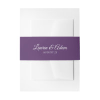 Einladung zum Hochzeitsbänder (Pflaume / Lila)