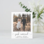 Einladung zum Hochzeitsempfang im Foto (Stehend Vorderseite)