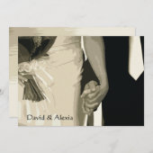 Einladung zum Hochzeitsessen Probe (Vorne/Hinten)