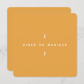 Einladung zum Hochzeitsessen von Colorus (Vorne/Hinten)