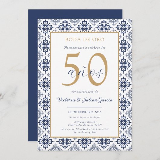 Einladung zum Hochzeitsfeier (Vorne/Hinten)