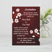 Einladung zum Hochzeitsfeiern (Stehend Vorderseite)