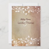 Einladung zum Hochzeitsfeiern (Rückseite)