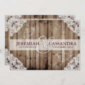 Einladung zum Hochzeitsfeiern (Vorne/Hinten)