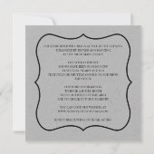 Einladung zum Hochzeitsfeiern (Rückseite)