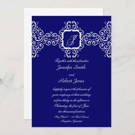 Einladung zum Hochzeitsfeiern (Vorne/Hinten)