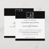 Einladung zum Hochzeitsfeiern (Vorne/Hinten)