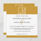 Einladung zum Hochzeitsfeiern (Vorne/Hinten)