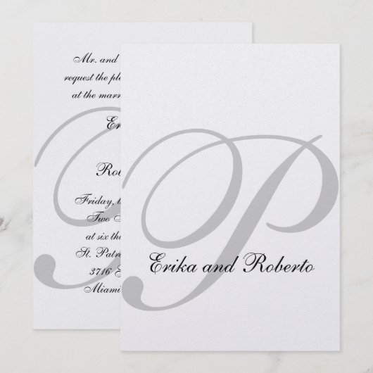 Einladung zum Hochzeitsfeiern (Vorne/Hinten)