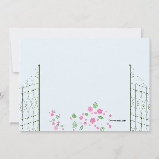 Einladung zum Hochzeitsfeiern (Rückseite)