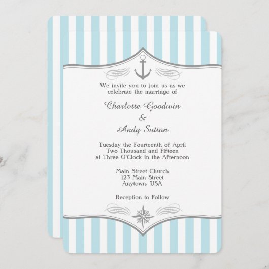 Einladung zum Hochzeitsfeiern (Vorne/Hinten)