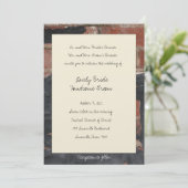 Einladung zum Hochzeitsfeiern (Stehend Vorderseite)