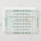 Einladung zum Hochzeitsfeiern (Rückseite)