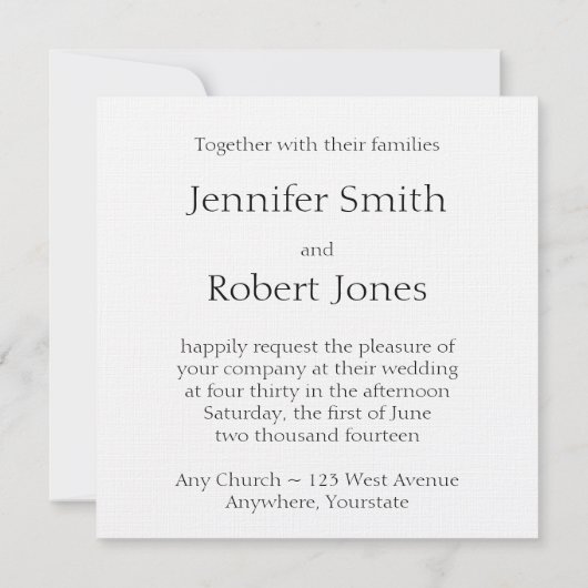 Einladung zum Hochzeitsfeiern (Rückseite)