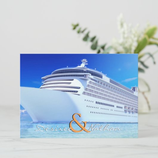 Einladung zum Hochzeitsfeiern (Stehend Vorderseite)